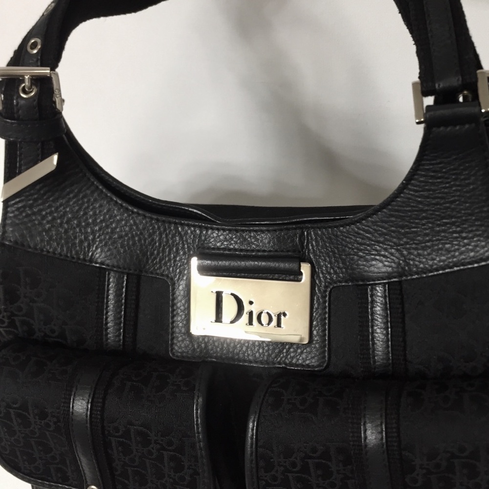 CHRISTIAN DIOR ‘Diorissimo’ Black Logo Tote. EUC.